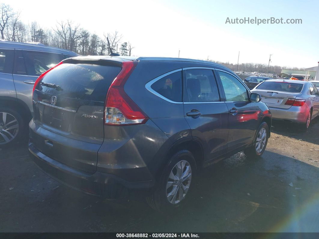 2013 Honda Cr-v Ex-l Gray vin: 2HKRM4H78DH684227