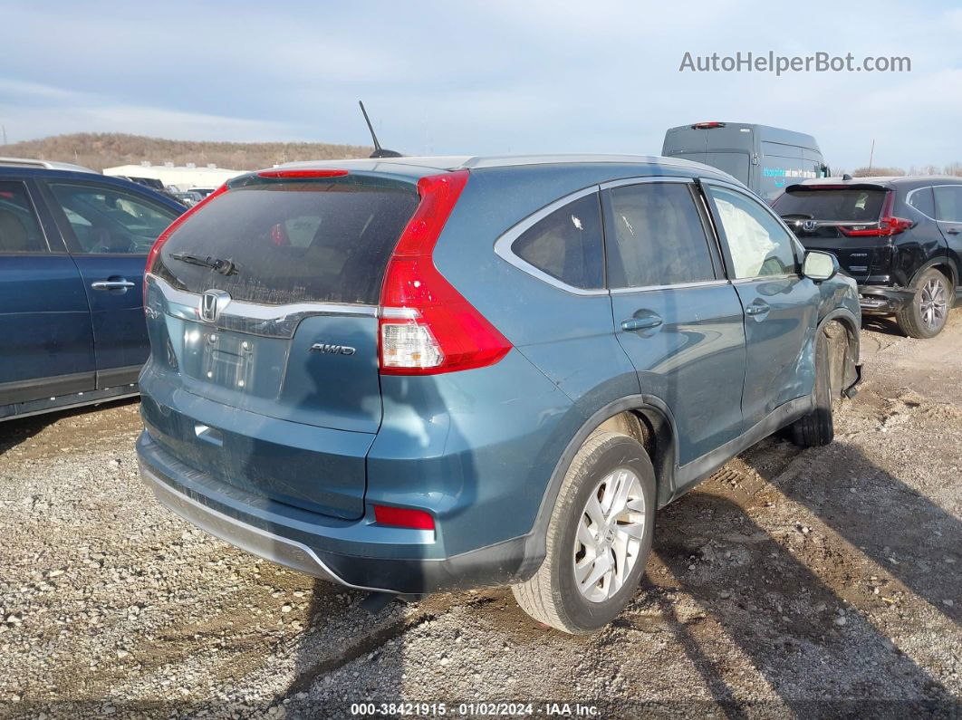 2016 Honda Cr-v Ex-l Blue vin: 2HKRM4H78GH625490