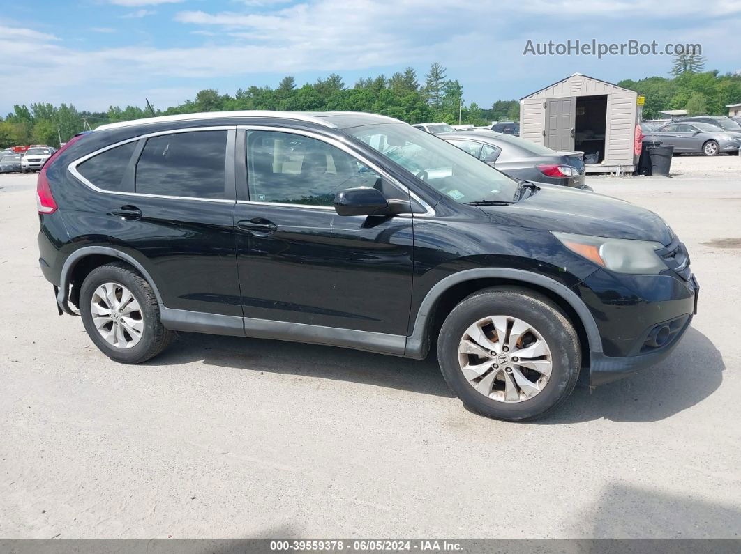 2012 Honda Cr-v Ex-l Black vin: 2HKRM4H79CH601614