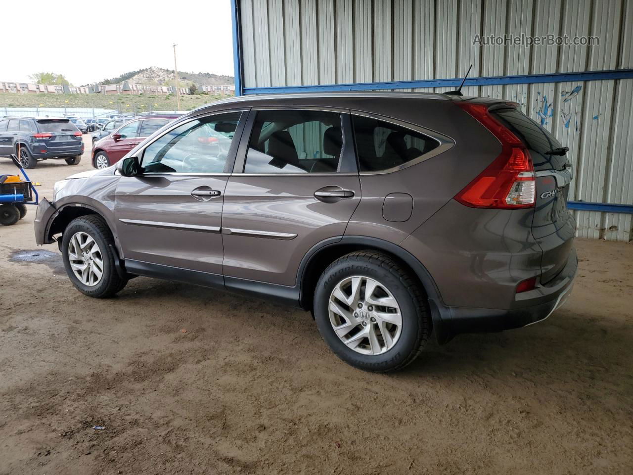 2015 Honda Cr-v Exl Brown vin: 2HKRM4H79FH617073