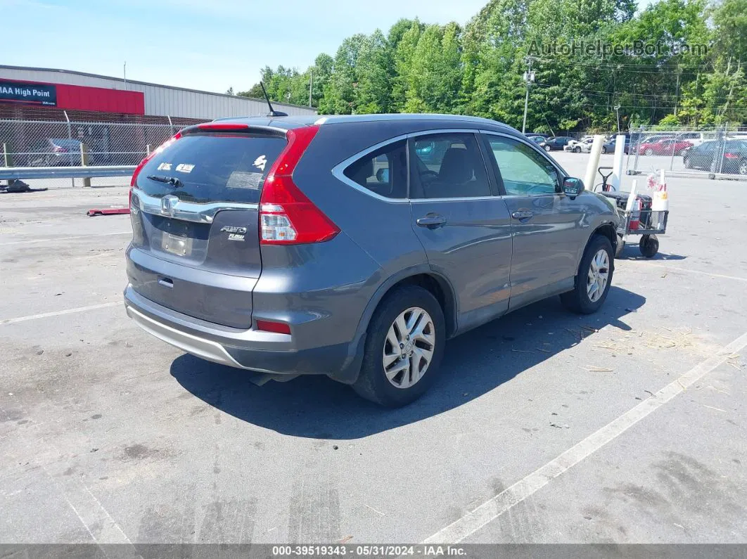 2015 Honda Cr-v Ex-l Gray vin: 2HKRM4H79FH631295