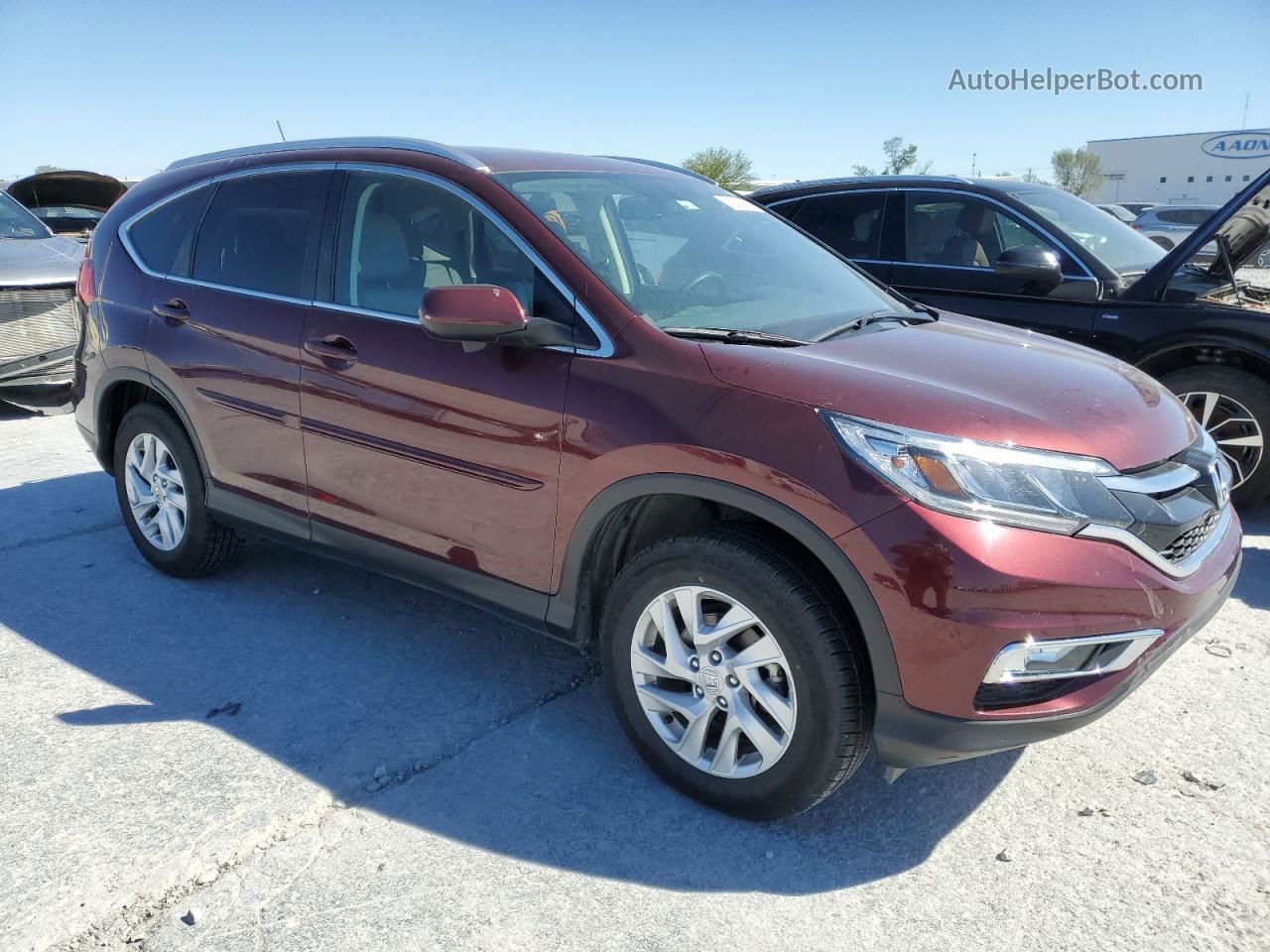 2015 Honda Cr-v Exl Maroon vin: 2HKRM4H79FH677600