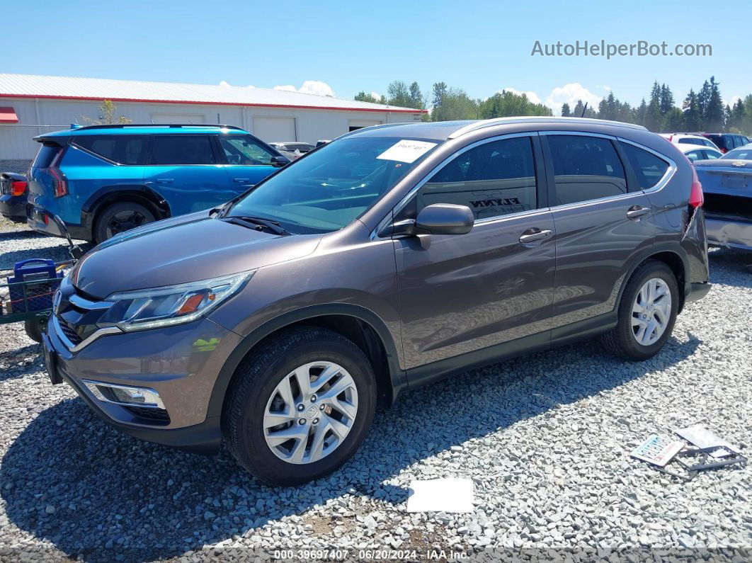 2016 Honda Cr-v Ex-l Brown vin: 2HKRM4H79GH653184