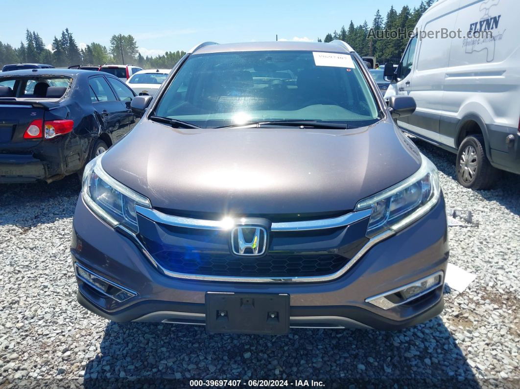 2016 Honda Cr-v Ex-l Brown vin: 2HKRM4H79GH653184