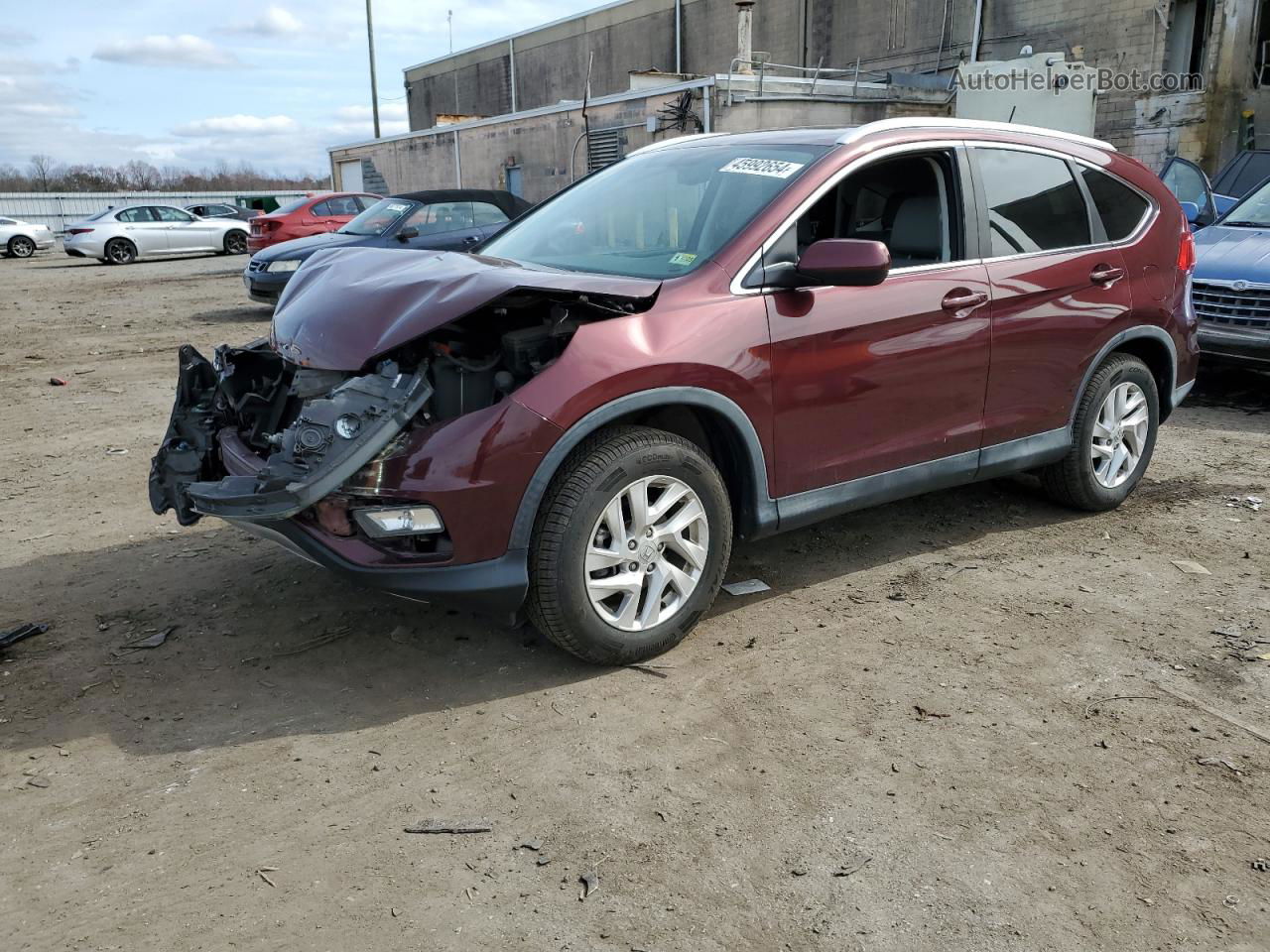 2016 Honda Cr-v Exl Maroon vin: 2HKRM4H79GH698061