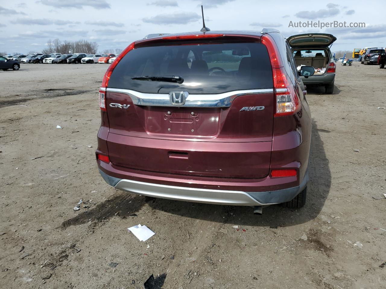 2016 Honda Cr-v Exl Maroon vin: 2HKRM4H79GH698061