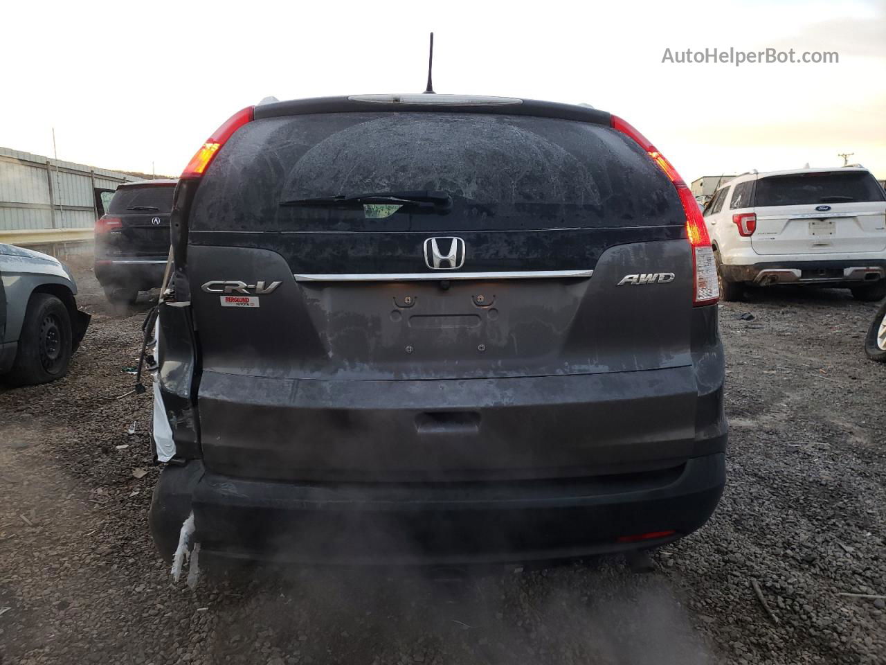 2013 Honda Cr-v Exl Серый vin: 2HKRM4H7XDH636101