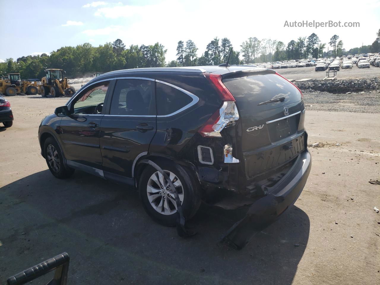 2013 Honda Cr-v Exl Black vin: 2HKRM4H7XDH652251