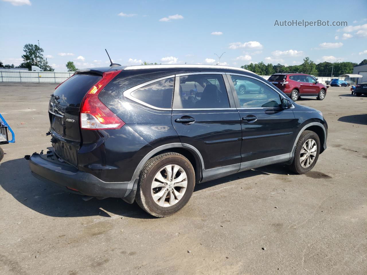 2013 Honda Cr-v Exl Black vin: 2HKRM4H7XDH652251