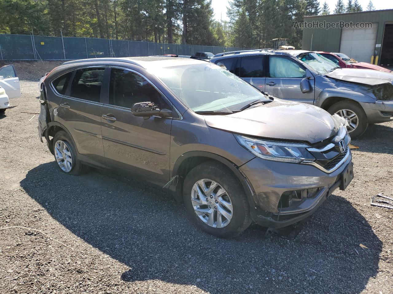 2015 Honda Cr-v Exl Угольный vin: 2HKRM4H7XFH609242