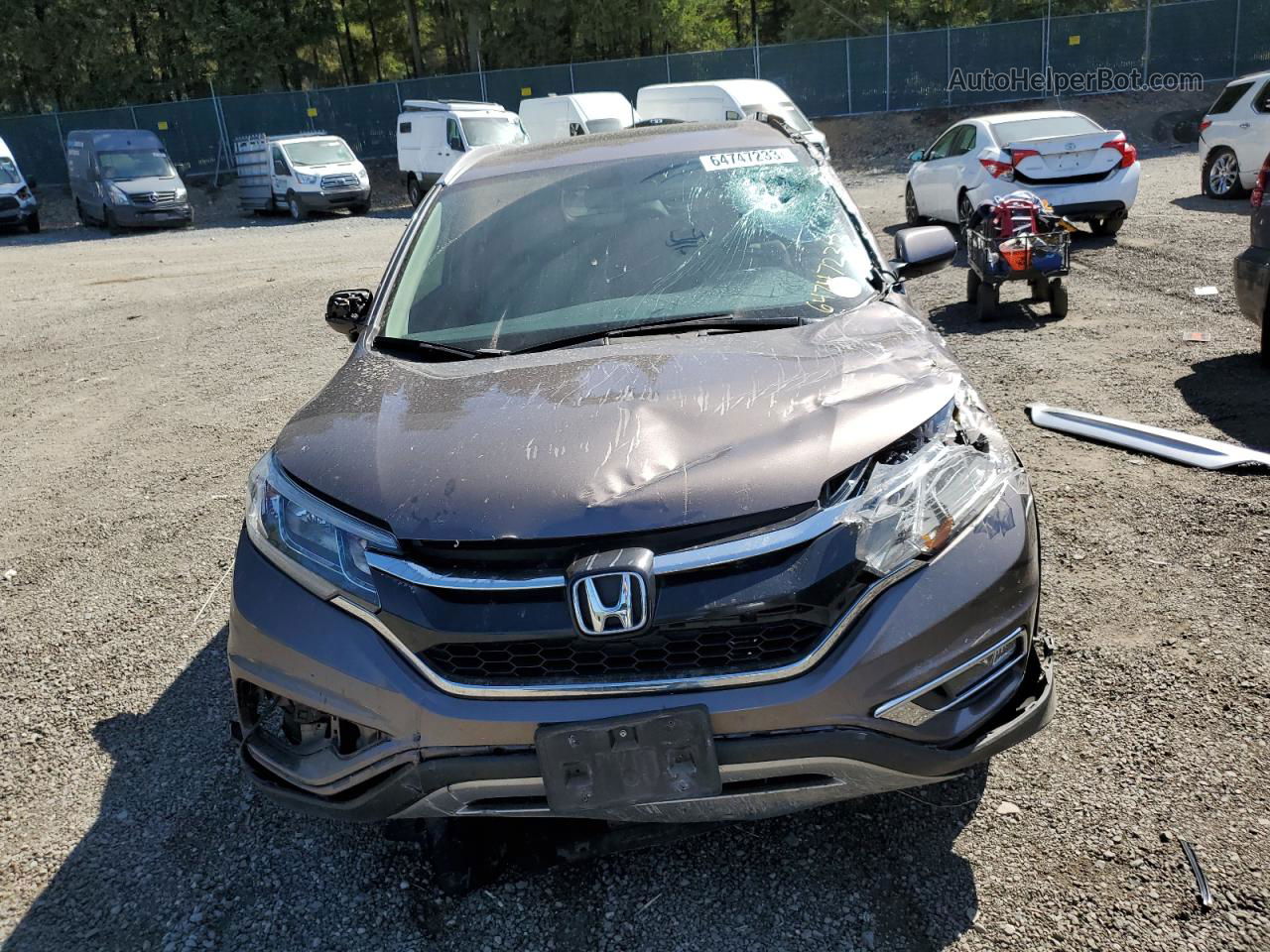 2015 Honda Cr-v Exl Угольный vin: 2HKRM4H7XFH609242