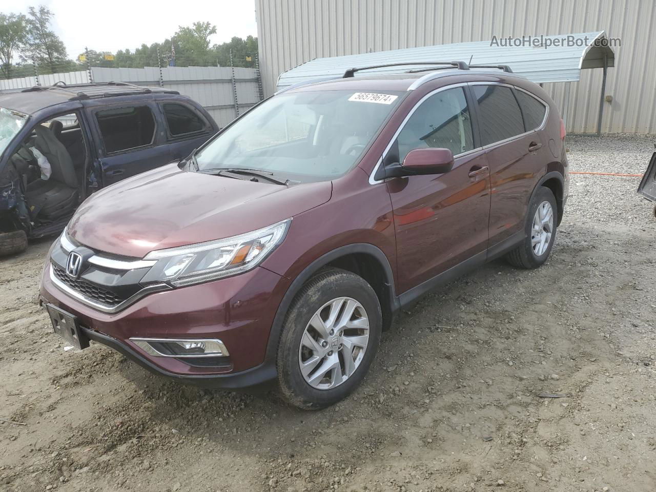 2016 Honda Cr-v Exl Burgundy vin: 2HKRM4H7XGH642761