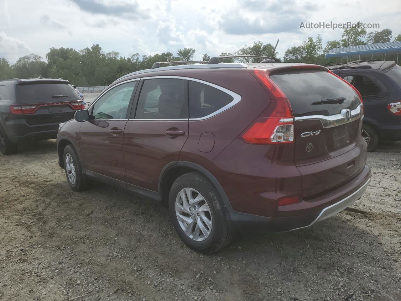 2016 Honda Cr-v Exl Burgundy vin: 2HKRM4H7XGH642761