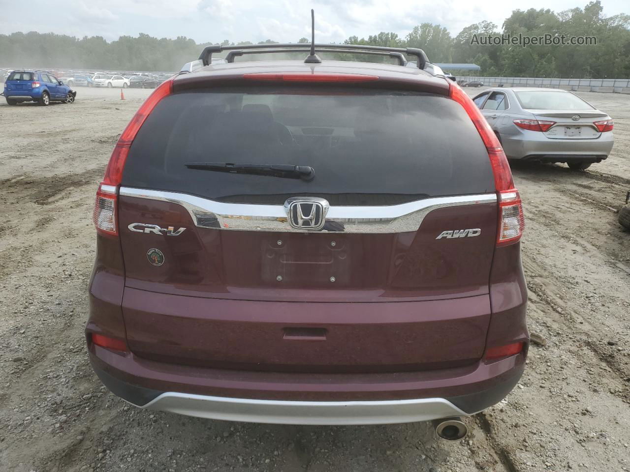 2016 Honda Cr-v Exl Burgundy vin: 2HKRM4H7XGH642761