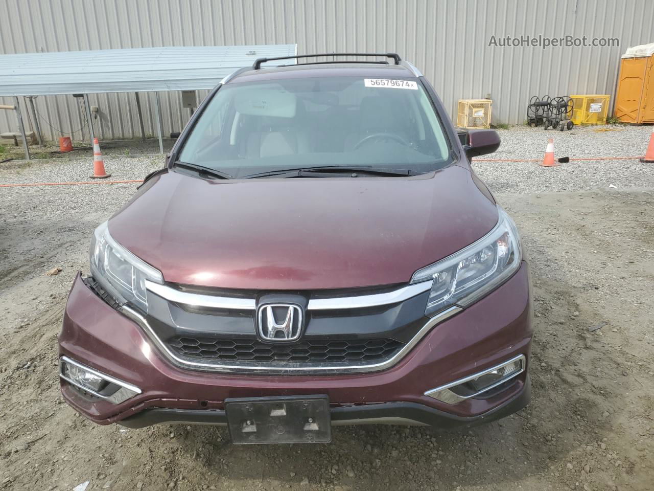 2016 Honda Cr-v Exl Burgundy vin: 2HKRM4H7XGH642761