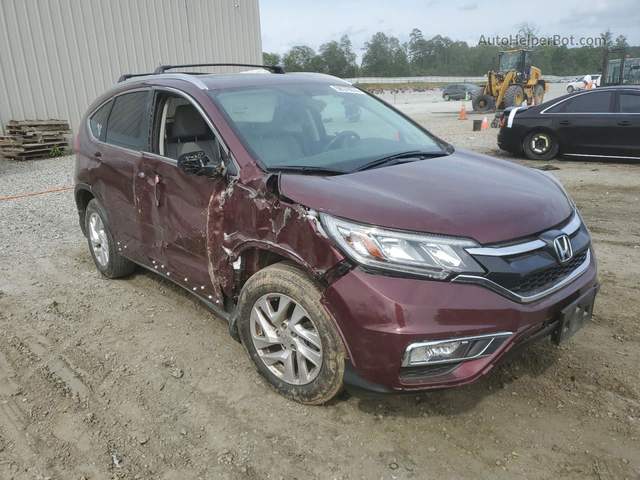 2016 Honda Cr-v Exl Burgundy vin: 2HKRM4H7XGH642761