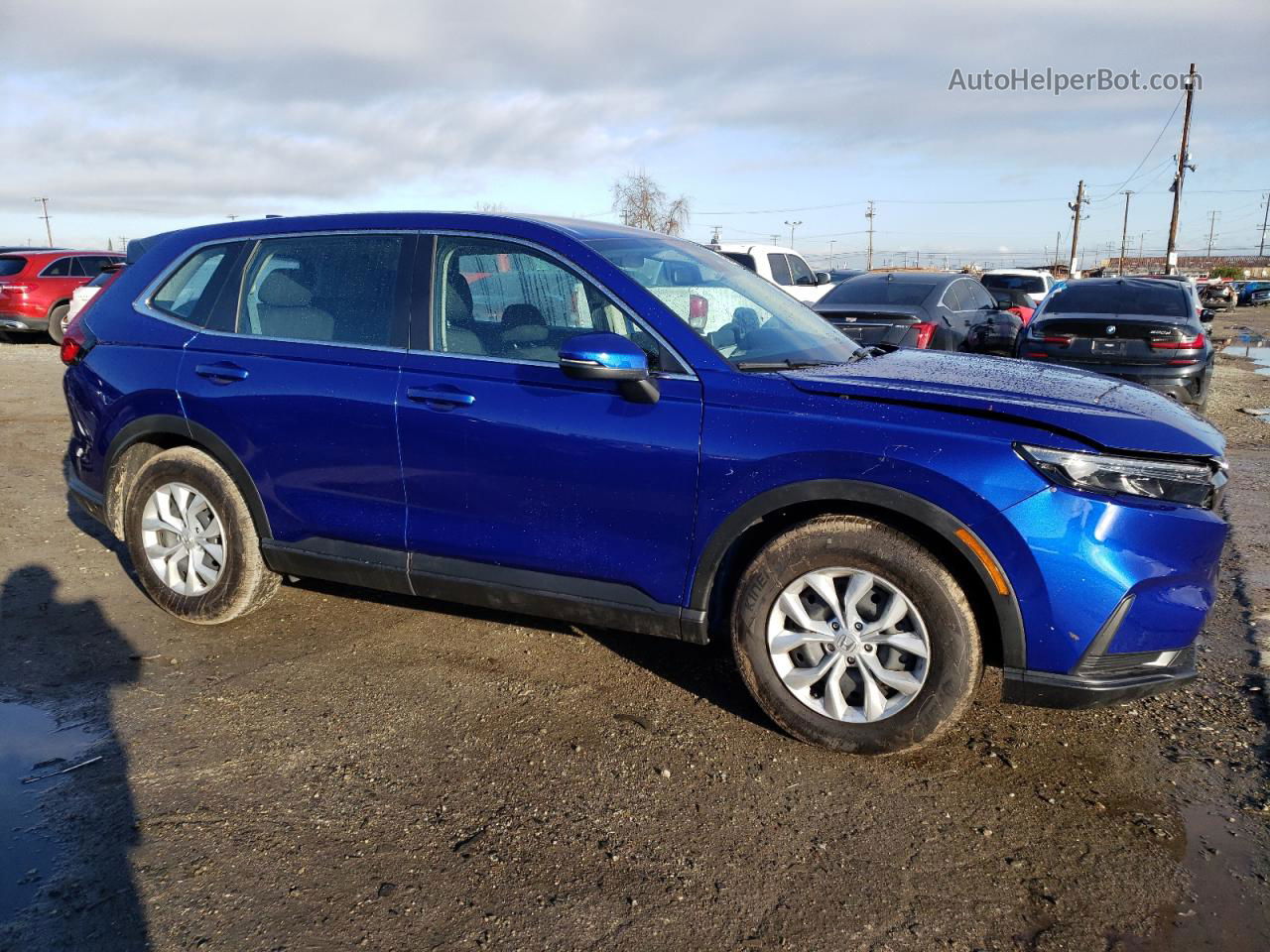 2023 Honda Cr-v Lx Blue vin: 2HKRS3H24PH305345