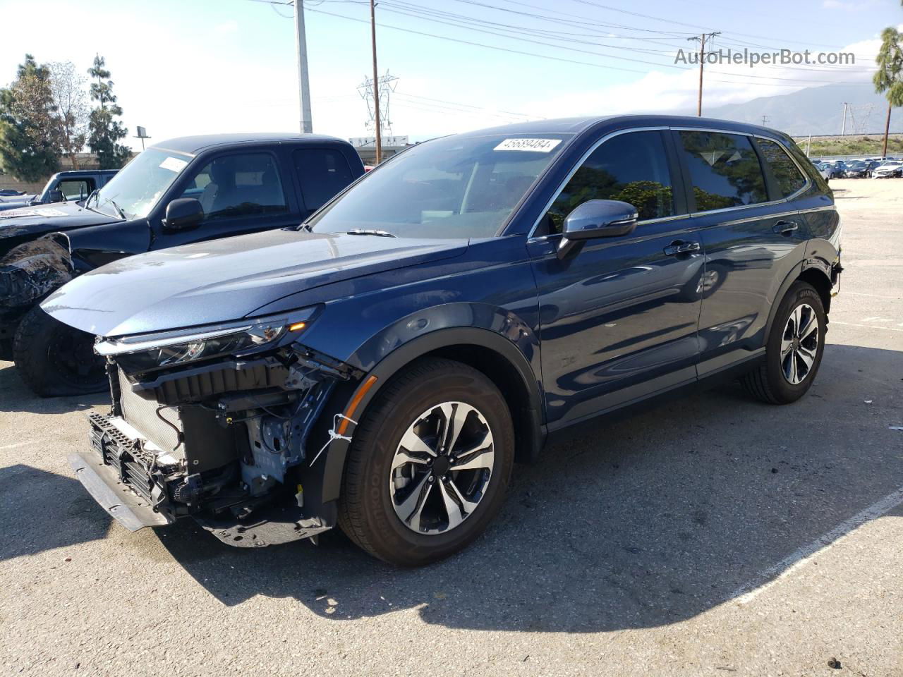 2023 Honda Cr-v Lx Синий vin: 2HKRS3H24PH308696