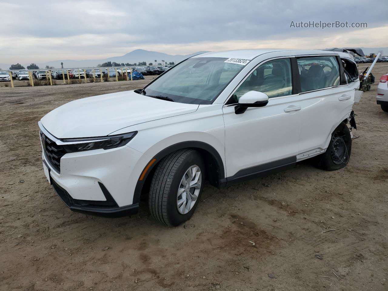 2023 Honda Cr-v Lx White vin: 2HKRS3H27PH305078