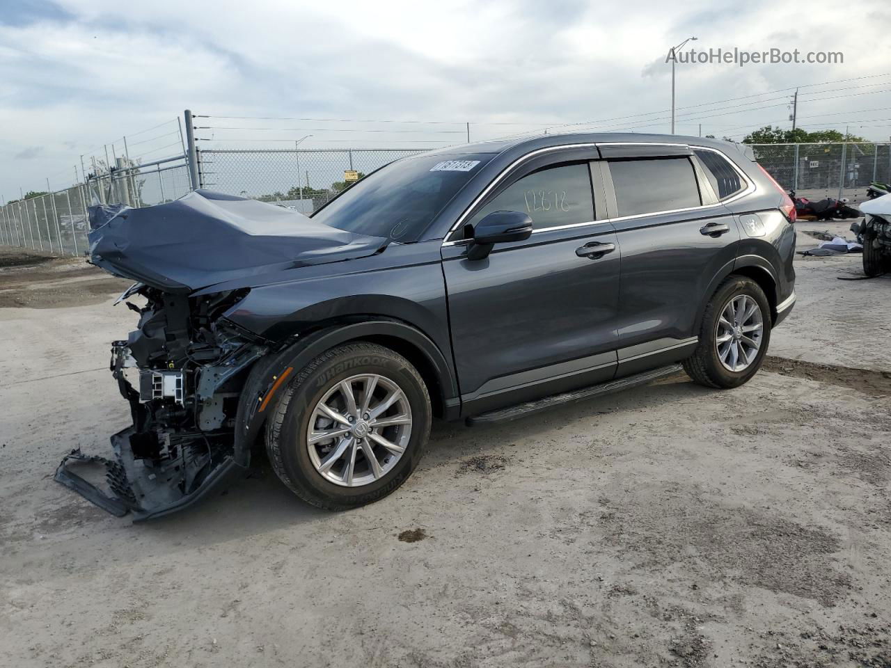 2023 Honda Cr-v Ex Gray vin: 2HKRS3H48PH303647