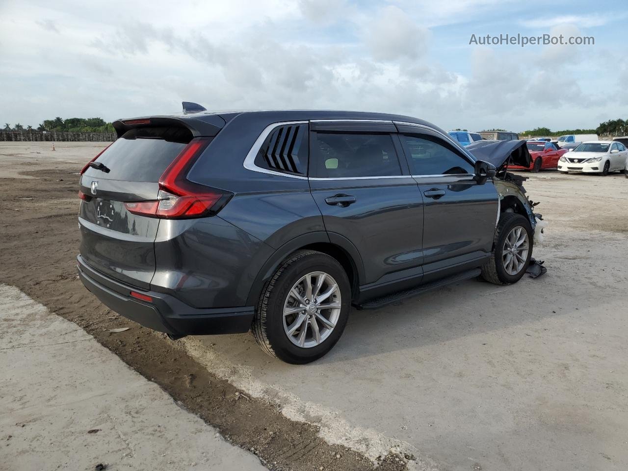 2023 Honda Cr-v Ex Gray vin: 2HKRS3H48PH303647