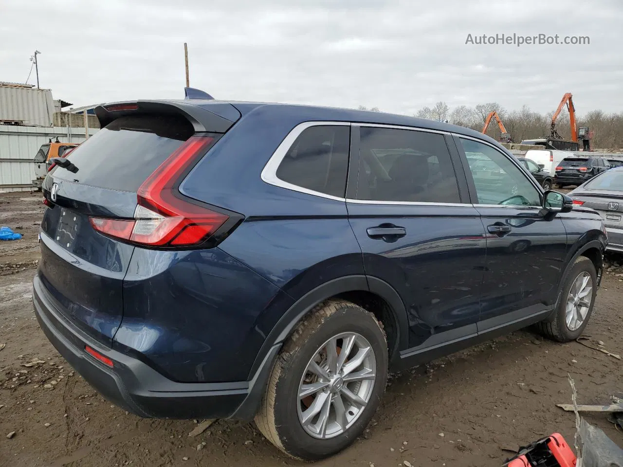 2023 Honda Cr-v Ex Синий vin: 2HKRS4H42PH403359