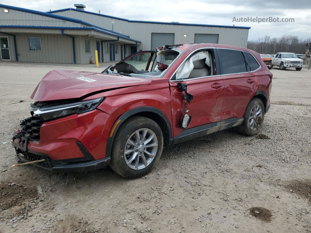 2023 Honda Cr-v Exl Red vin: 2HKRS4H74PH401607