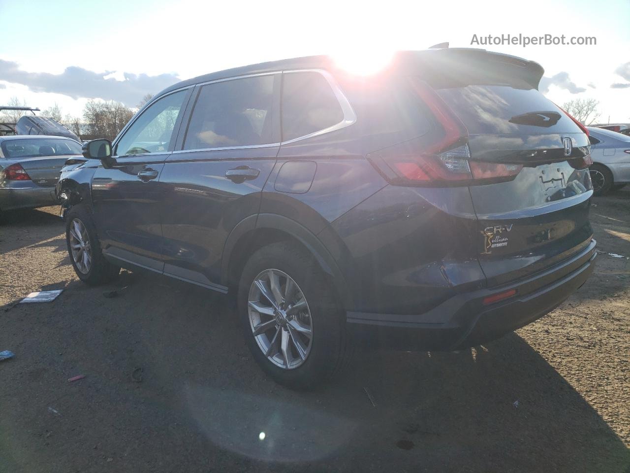 2023 Honda Cr-v Exl Синий vin: 2HKRS4H76PH438500