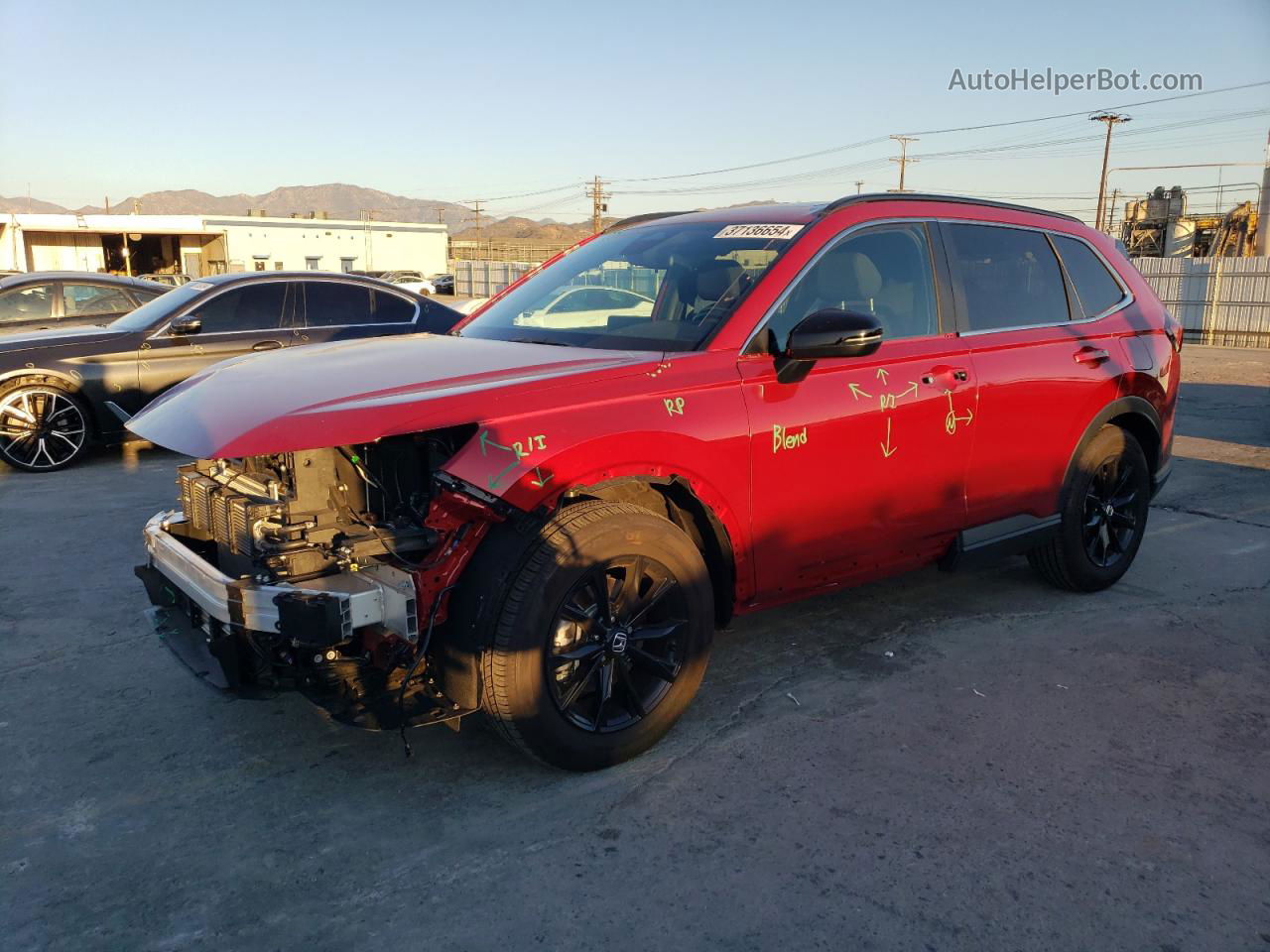 2023 Honda Cr-v Sport Red vin: 2HKRS5H59PH710607