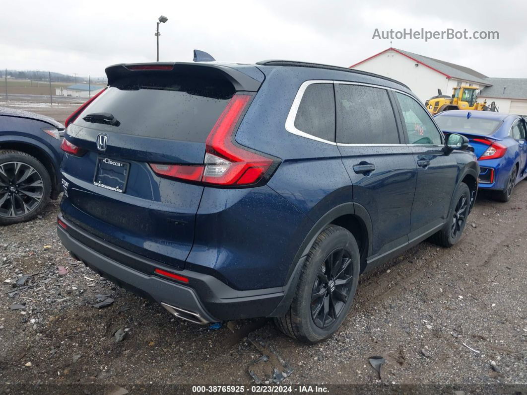 2023 Honda Cr-v Hybrid Sport Синий vin: 2HKRS6H51PH808794