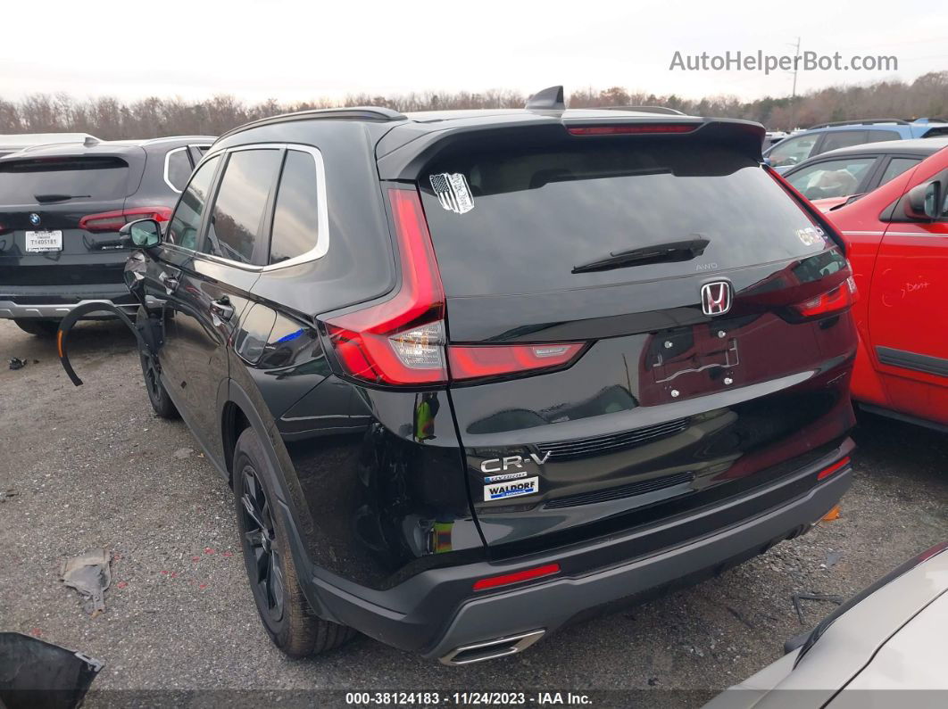 2023 Honda Cr-v Hybrid Sport Черный vin: 2HKRS6H52PH818458