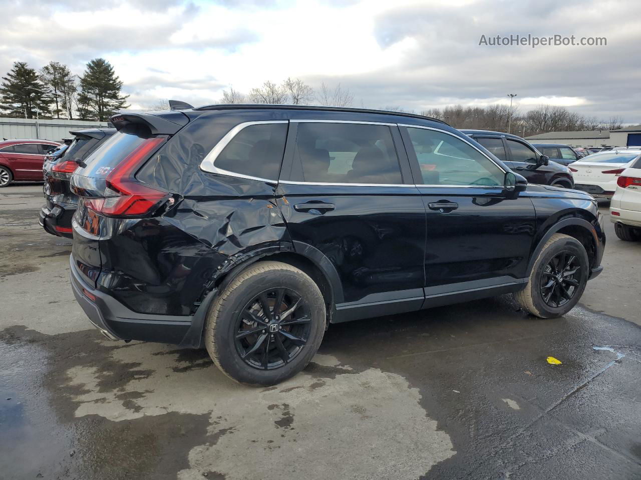 2023 Honda Cr-v Sport Black vin: 2HKRS6H52PH818458