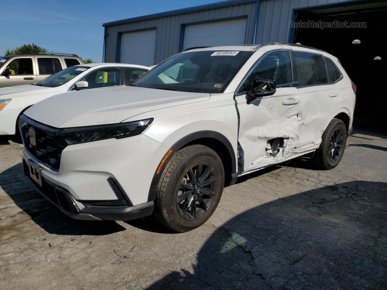 2023 Honda Cr-v Sport White vin: 2HKRS6H58PH811451