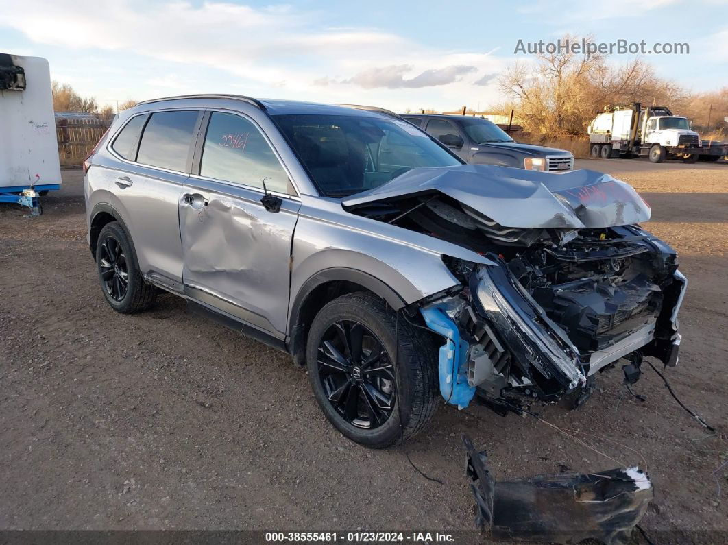 2023 Honda Cr-v Hybrid Sport Touring Silver vin: 2HKRS6H90PH806182