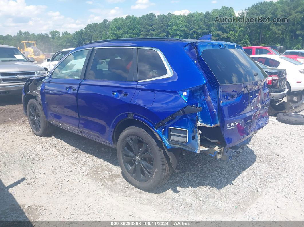 2023 Honda Cr-v Hybrid Sport Touring Blue vin: 2HKRS6H9XPH800843