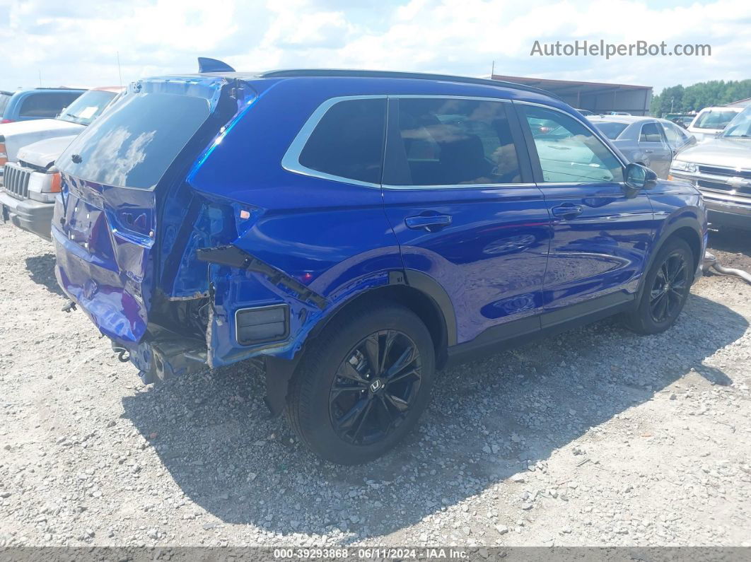 2023 Honda Cr-v Hybrid Sport Touring Blue vin: 2HKRS6H9XPH800843