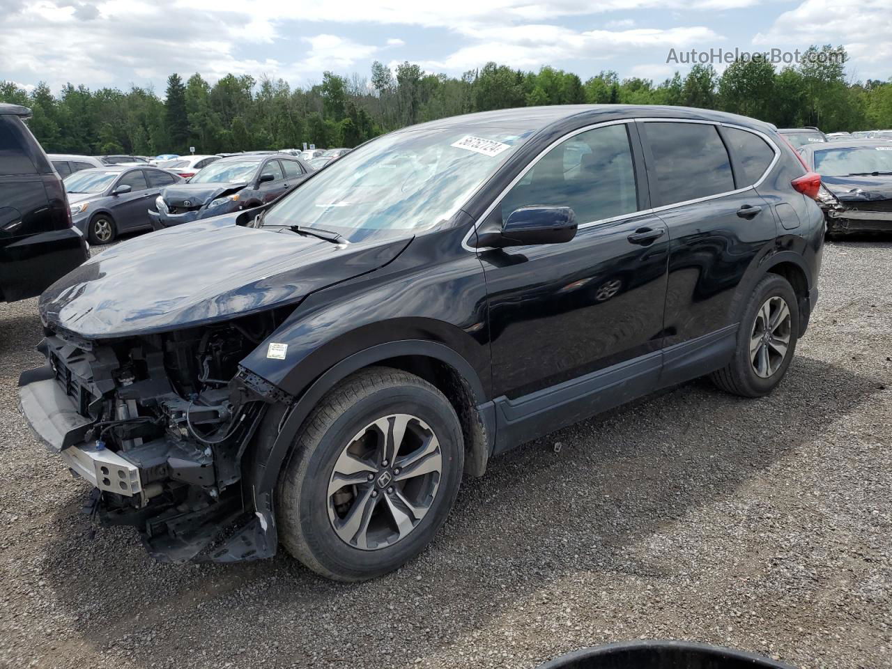 2017 Honda Cr-v Lx Black vin: 2HKRW1H34HH003864