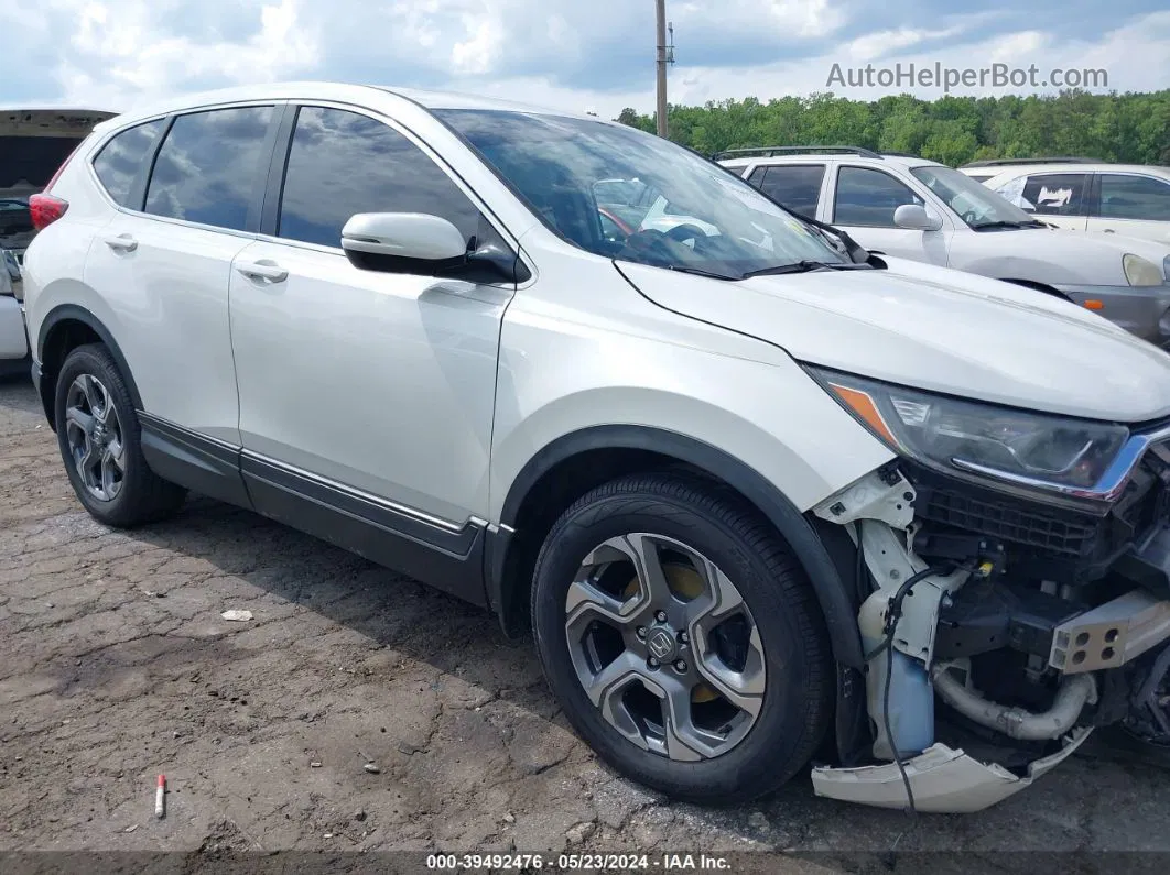 2018 Honda Cr-v Ex White vin: 2HKRW1H50JH501275