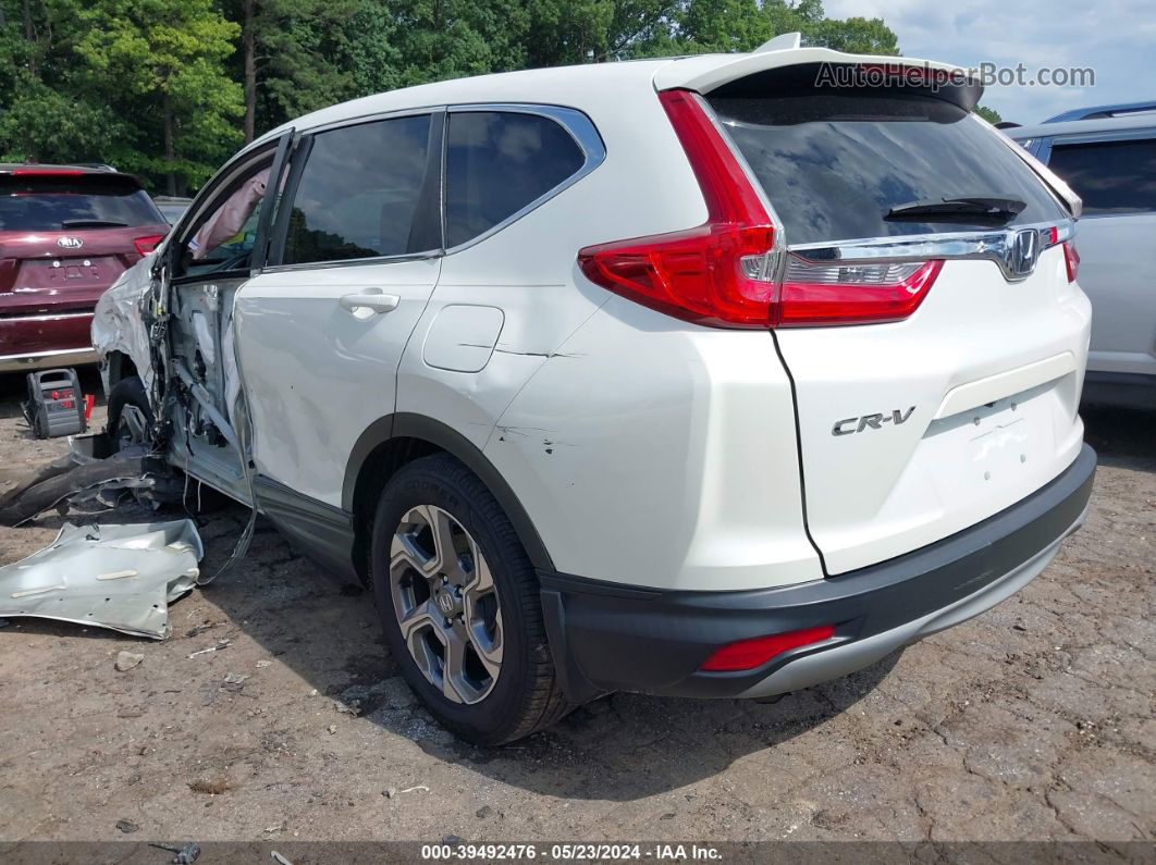 2018 Honda Cr-v Ex White vin: 2HKRW1H50JH501275