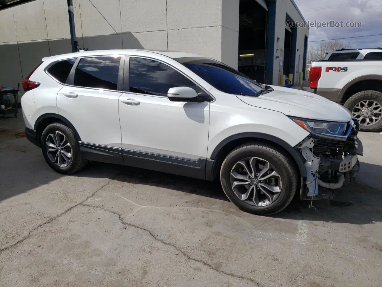 2020 Honda Cr-v Ex White vin: 2HKRW1H50LH429383