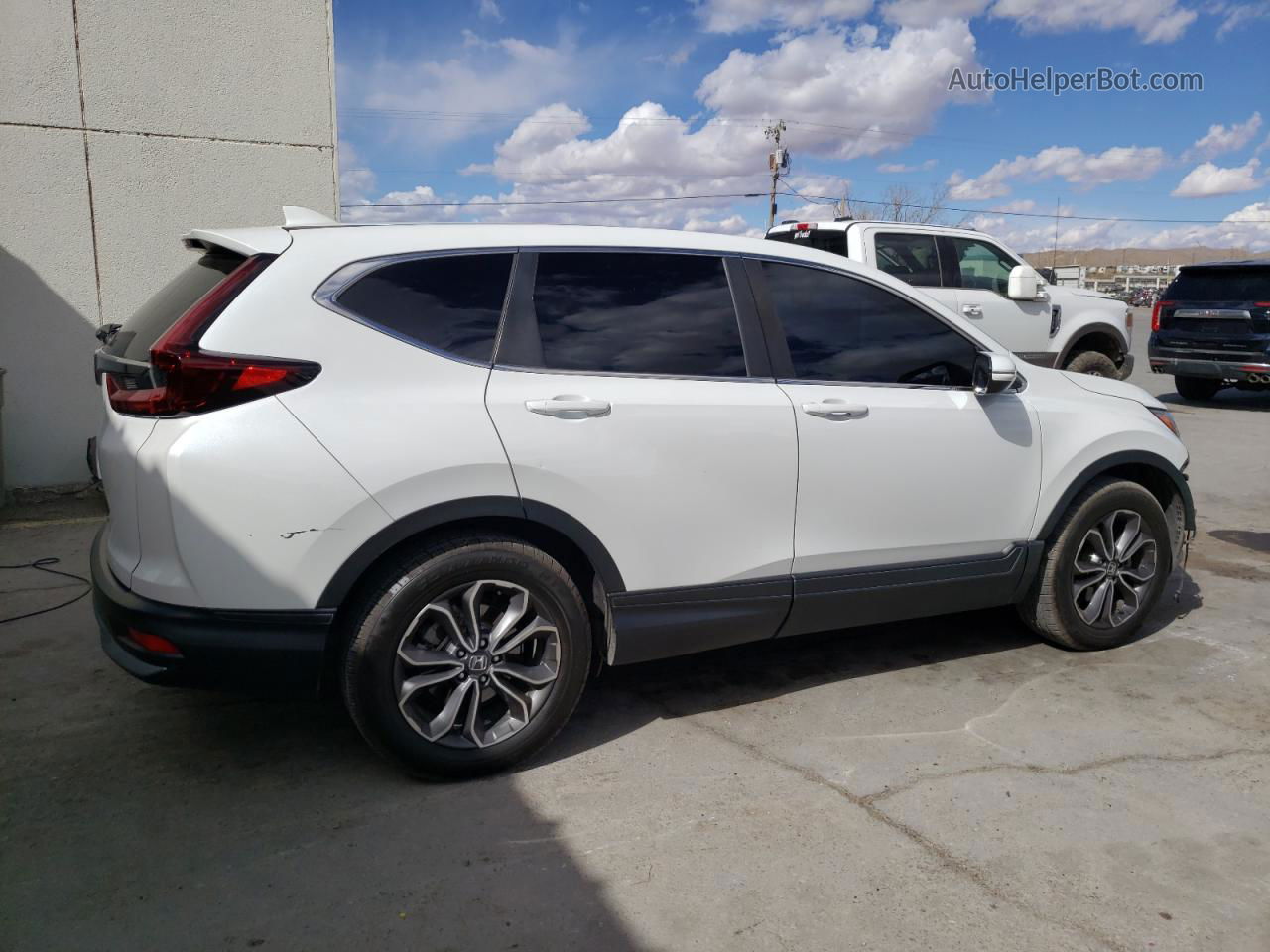 2020 Honda Cr-v Ex White vin: 2HKRW1H50LH429383