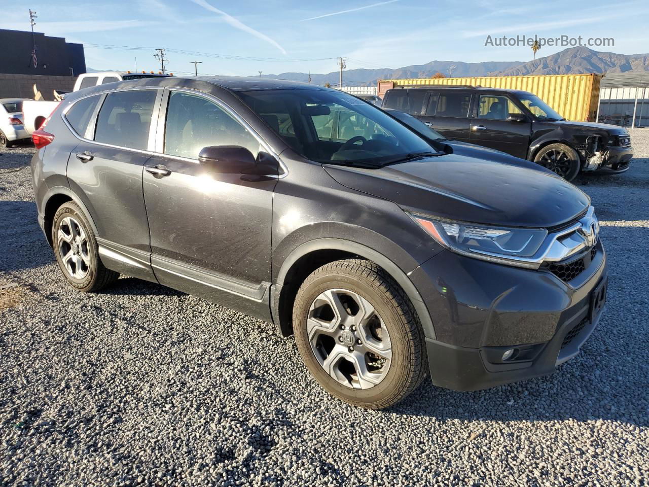 2017 Honda Cr-v Ex Черный vin: 2HKRW1H51HH511016