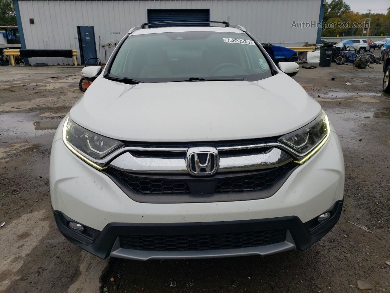 2017 Honda Cr-v Ex White vin: 2HKRW1H52HH514748