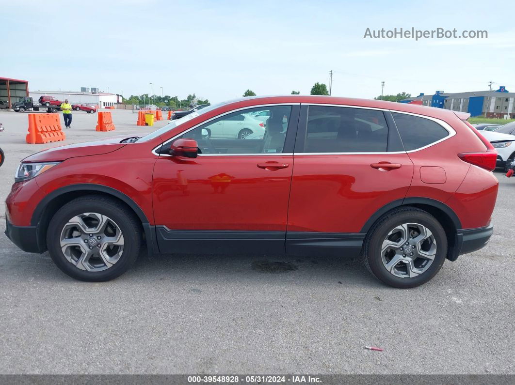 2019 Honda Cr-v Ex Red vin: 2HKRW1H52KH506785