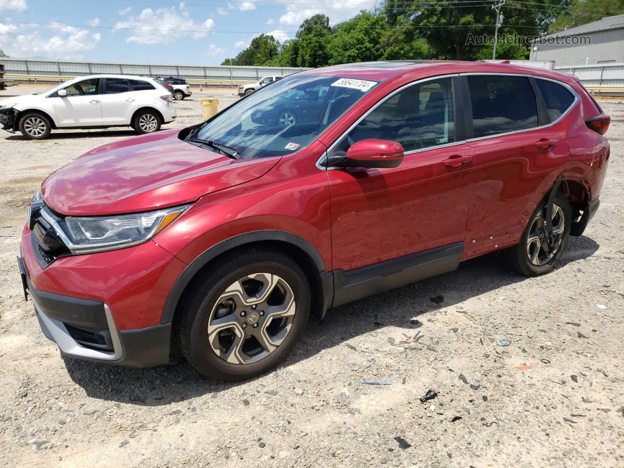 2020 Honda Cr-v Ex Red vin: 2HKRW1H52LH404677