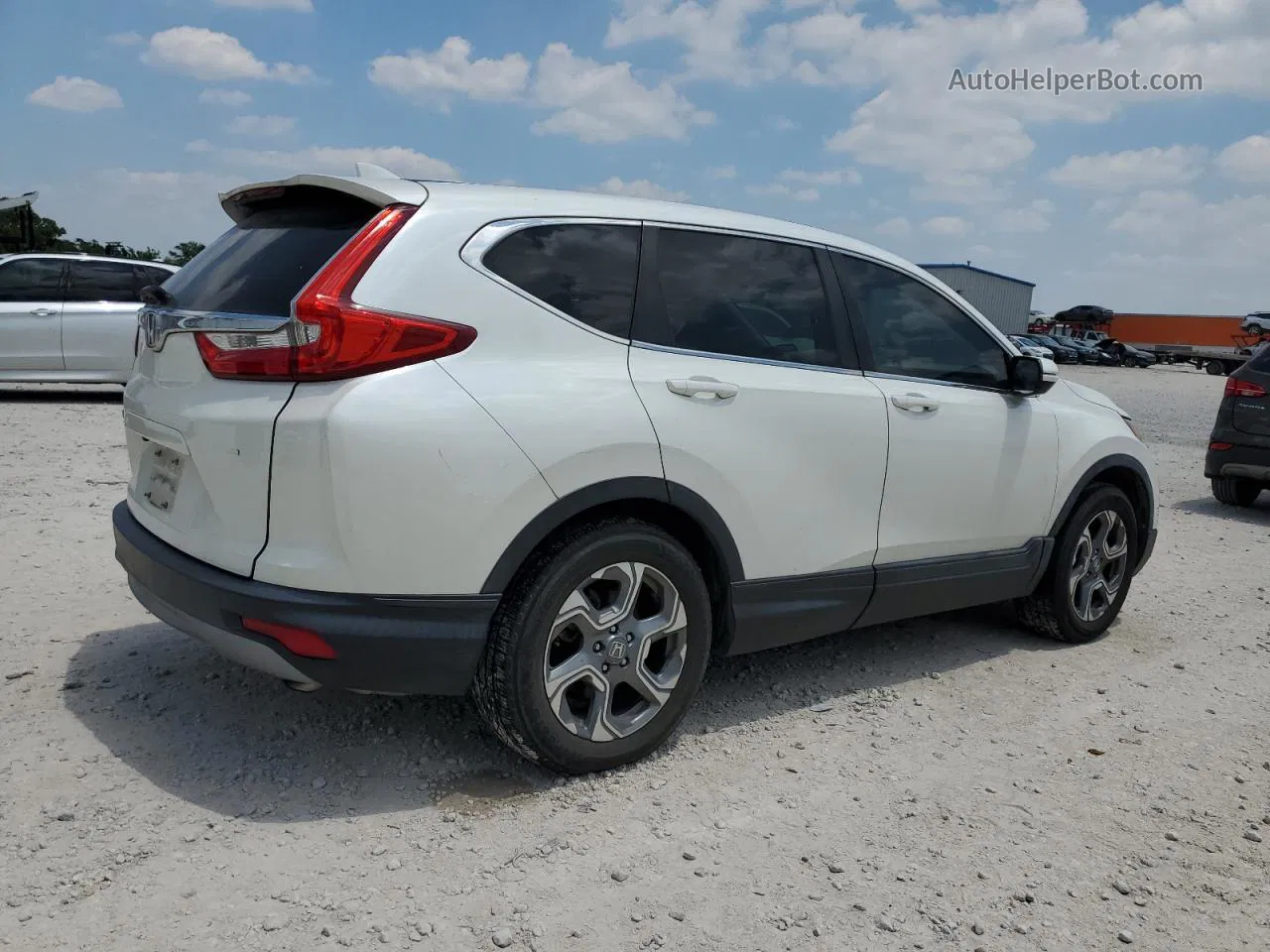 2018 Honda Cr-v Ex White vin: 2HKRW1H53JH501562