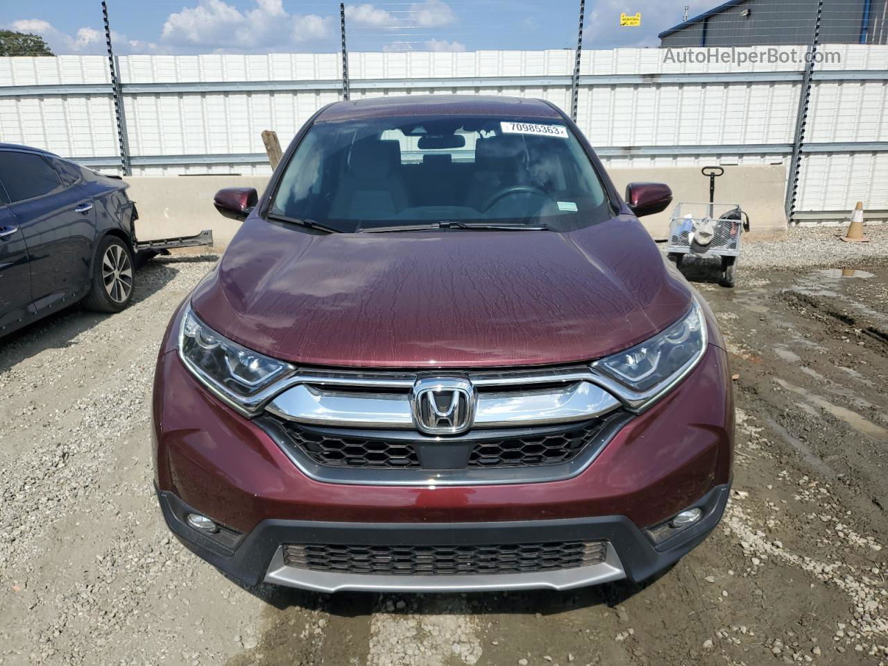 2019 Honda Cr-v Ex Темно-бордовый vin: 2HKRW1H53KH511168