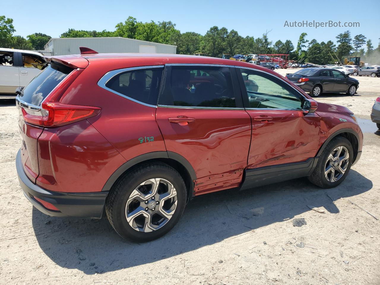 2017 Honda Cr-v Ex Red vin: 2HKRW1H54HH518462