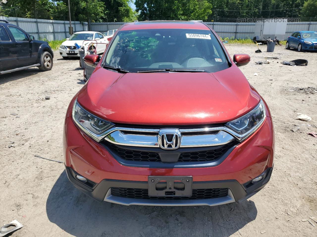 2017 Honda Cr-v Ex Red vin: 2HKRW1H54HH518462