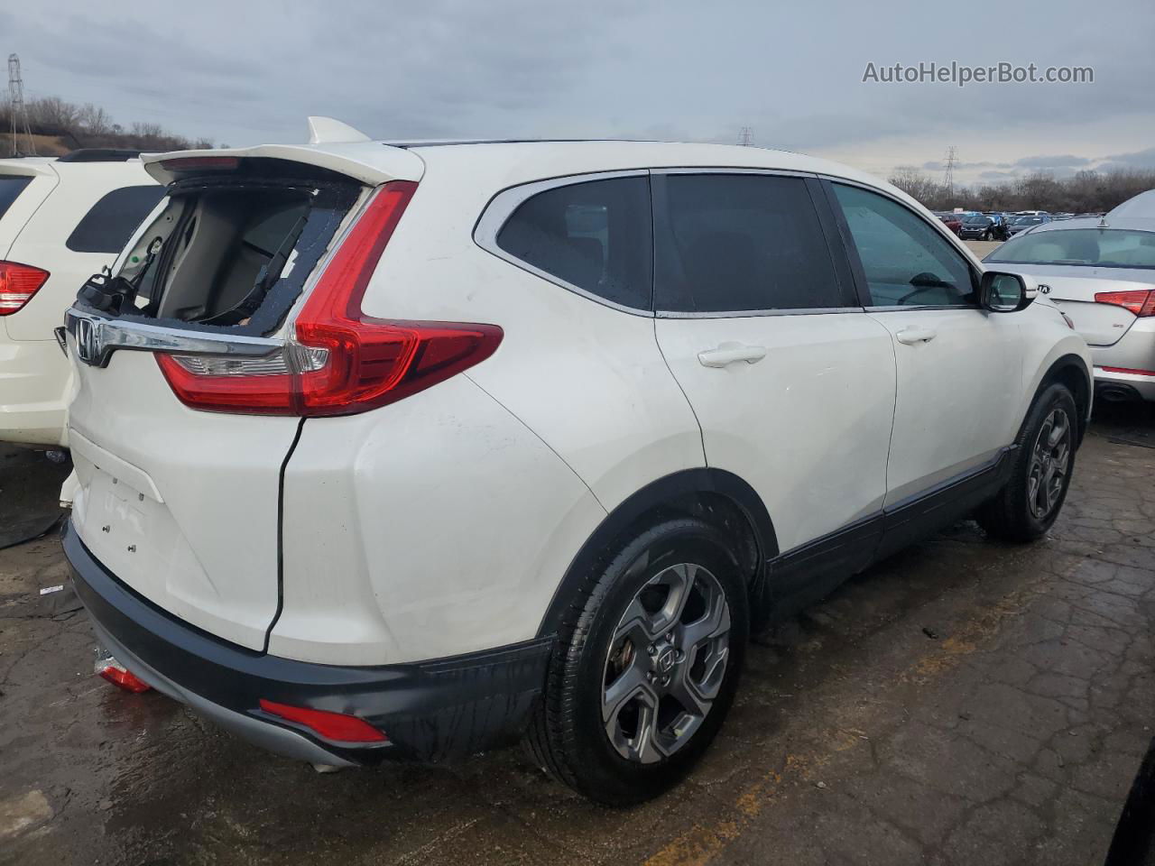 2019 Honda Cr-v Ex Белый vin: 2HKRW1H54KH511504